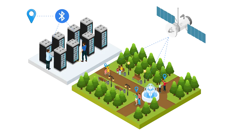 GNSS-and-Bluetooth-positioning