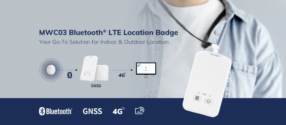 Minew Unveils the MWC03 Bluetooth LTE Location Badge